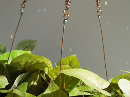The copper hobby wire is for fastening and hanging plant.
